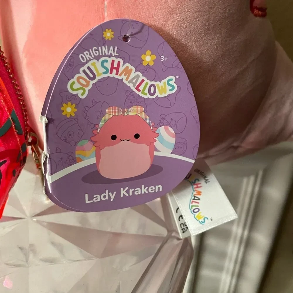 Hello 3 AM PVC Graffiti Purse & Lady Kraken Squishmallow Great Gifts NWT!